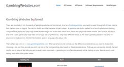 Desktop Screenshot of gamblingwebsites.com