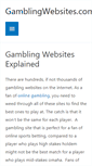 Mobile Screenshot of gamblingwebsites.com