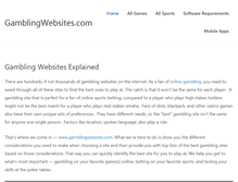 Tablet Screenshot of gamblingwebsites.com
